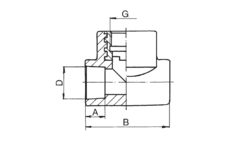 T- Stck mit Metall- Innengewinde